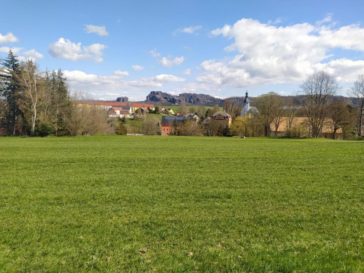 Ferienwohnung Zum Hirschgrund Schöna Buitenkant foto